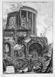 Autre vue du temple de la Sibylle à Tivoli